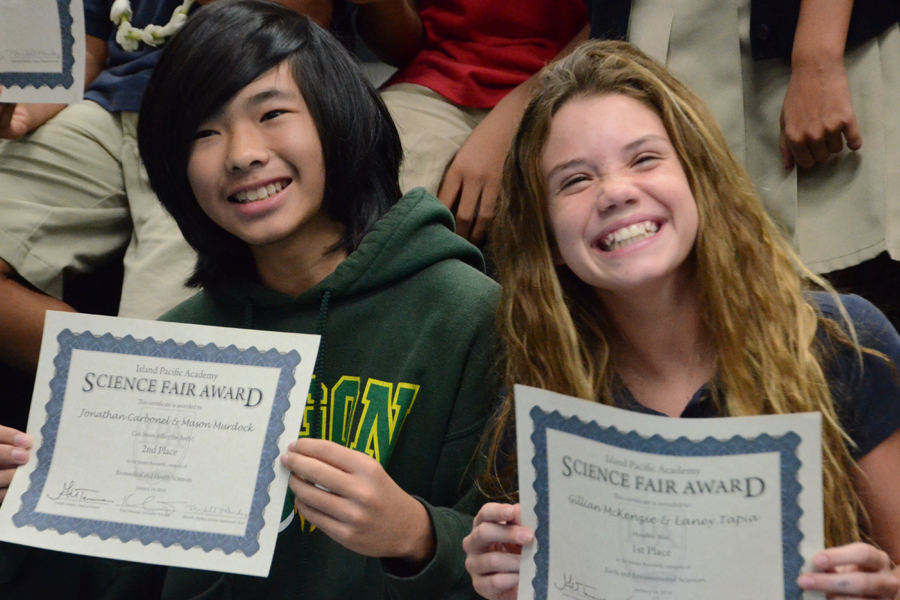 160114 Advancing to District Science Fair Island Pacific Academy