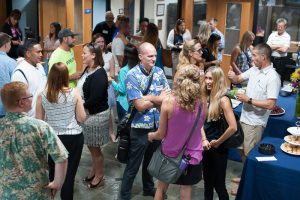 New IPA parents get a chance to meet each other at the New Parent reception.