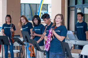 IPA students in band and orchestra.