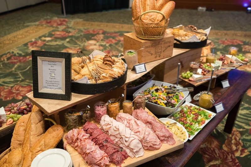 Charcuterie spread at gala.