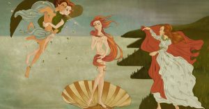 Student artwork - Birth of Aphrodite
