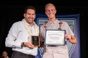 Steven Cleveland Jr receives Outstanding Male Athlete