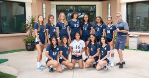 Girls varsity volleyball team