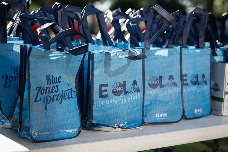 Bags of snacks from Blue Zones Project