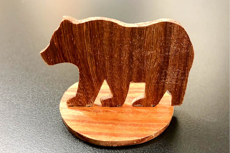 Grizzly bear ornament