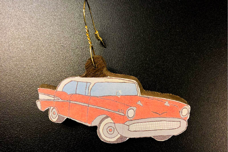 Classic car ornament