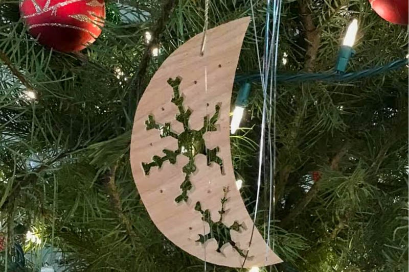 Moon ornament