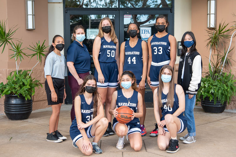 Girls Varsity Basketball team photo