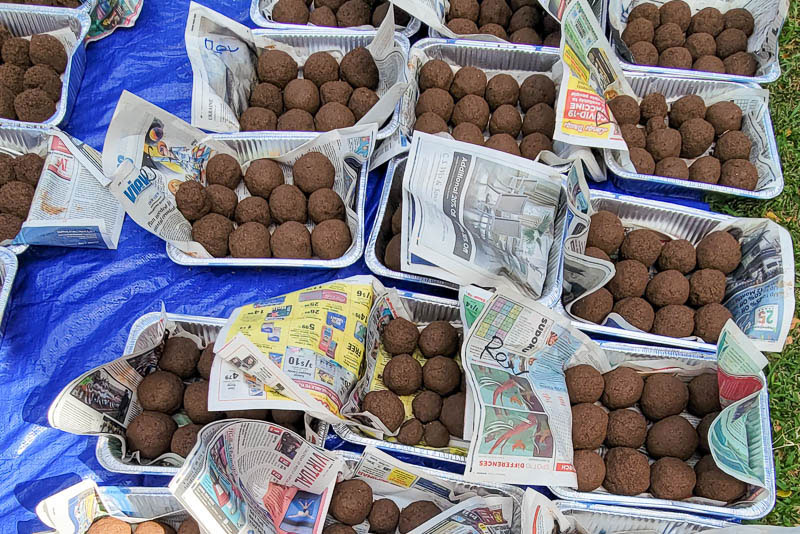 Trays of Genki balls