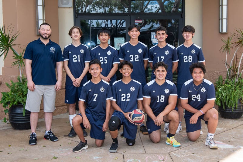 Island Pacific Academy 2021-2022 Varsity Boys’ Volleyball team.