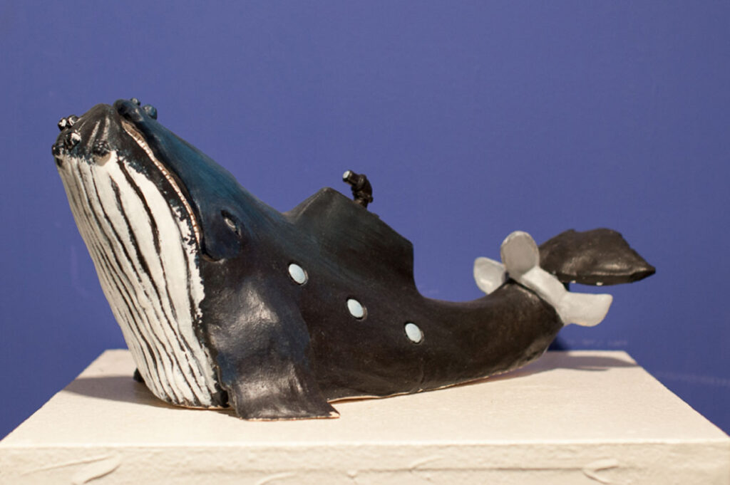 IPA Visual Arts Ceramics Club image of a ceramic whale