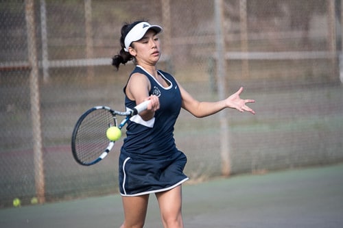 IPA student playing tennis