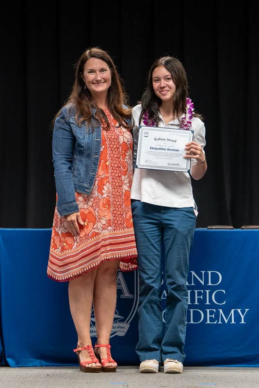 Kāhiau Award (formerly Hana Pono Award) – Jacqueline Arvman ‘26