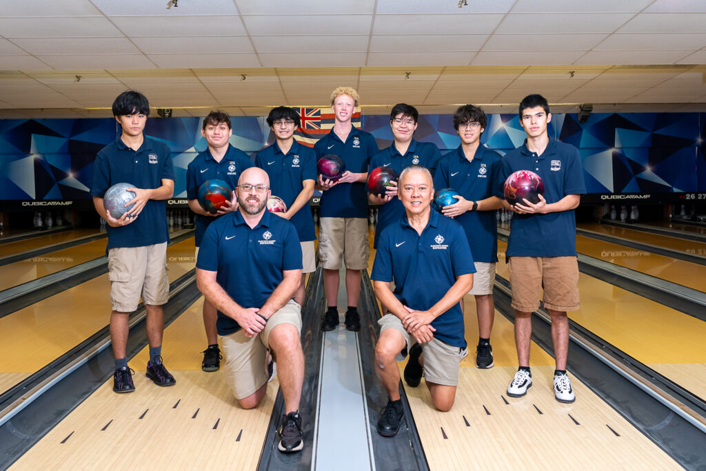 IPA boys varsity & JV bowling team photo