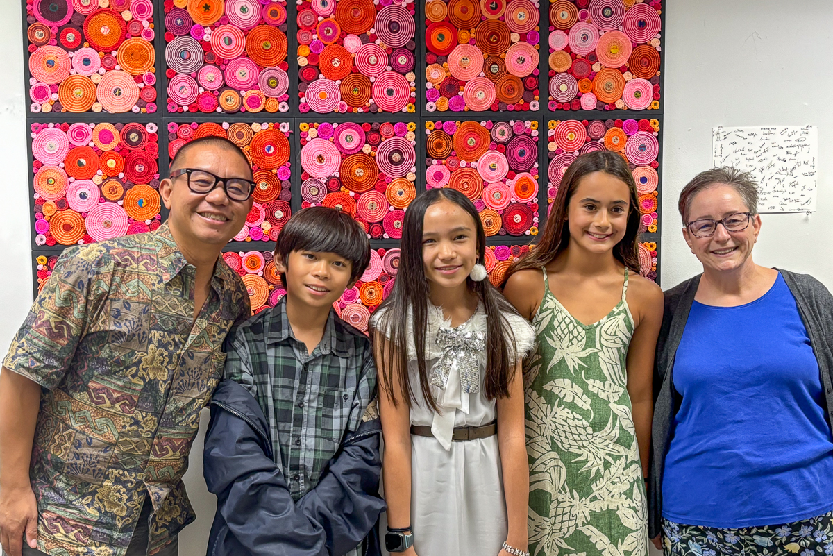 Island Pacific Academy students participating in National Scrollathon in Hawaiʻi